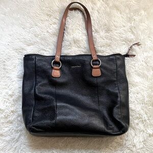 Valentina pebbled leather tote